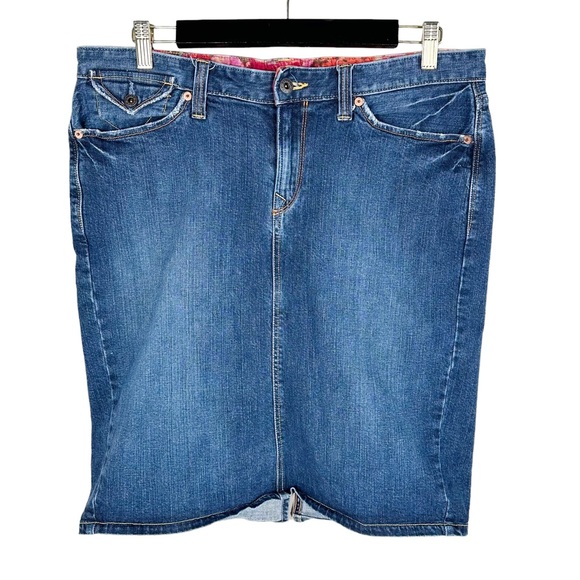Lucky Brand Dresses & Skirts - Lucky Brand by Gene Montesano Denim Midi Skirt